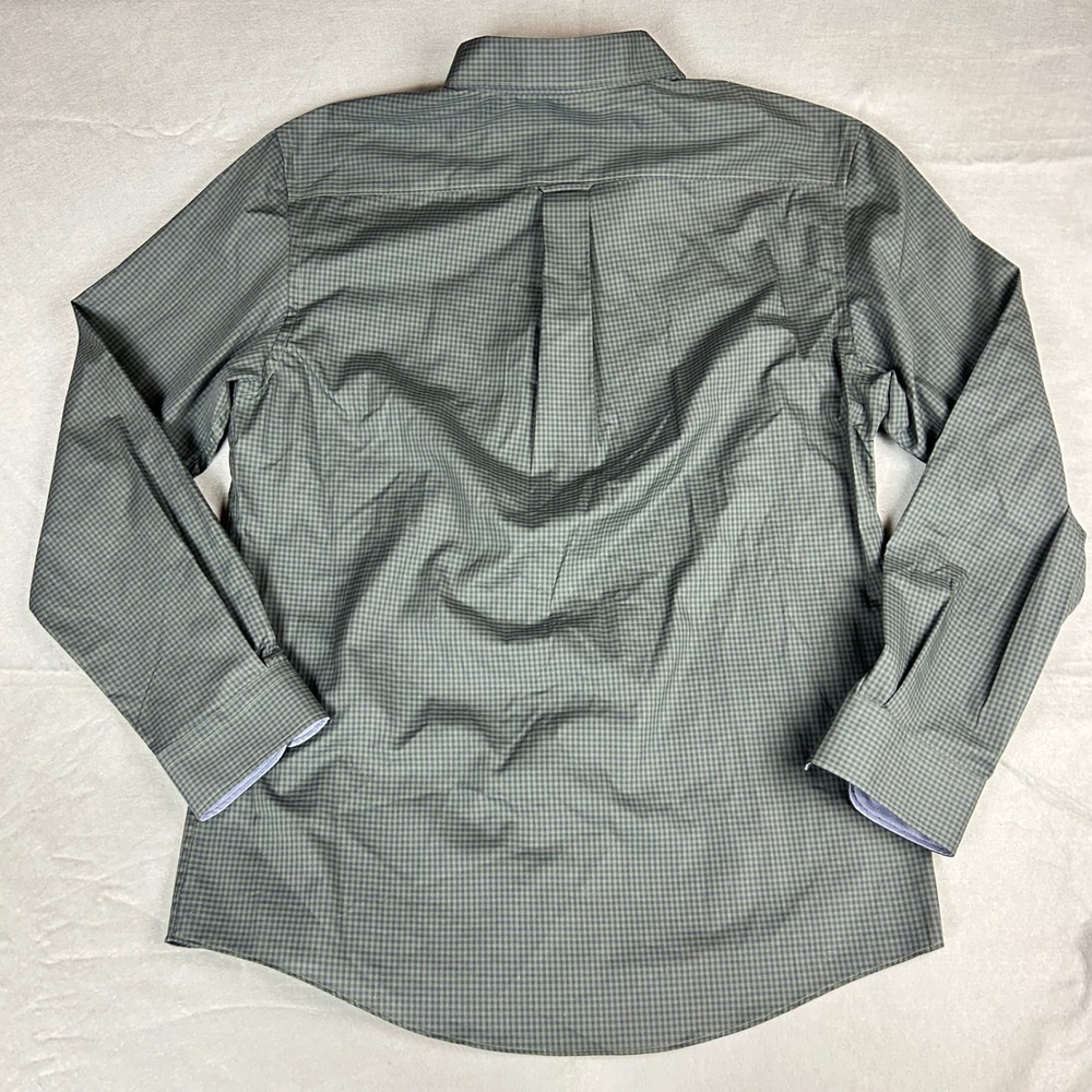 Jos. A. Bank Button Down Mens Large Green Gingham 1905 Modern Fit Shirt 64457 - Picture 10 of 10
